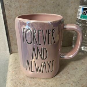 Rae Dunn Pink fluorescent Mug - Forever and Always